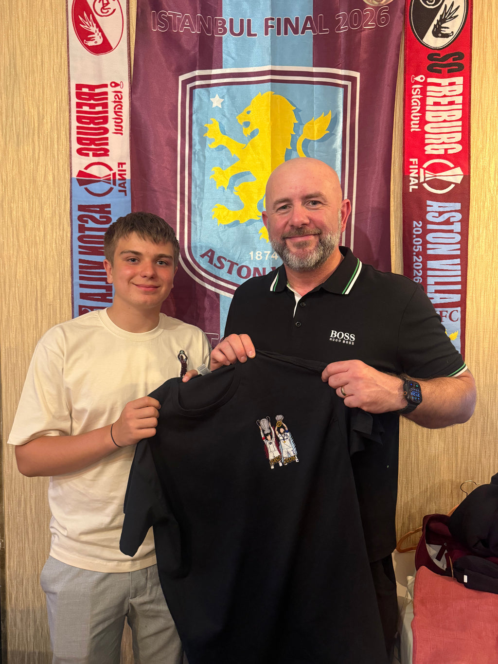 AVFC UEFA Europa League 26 & Champions League 82 LTD Edition T-Shirt