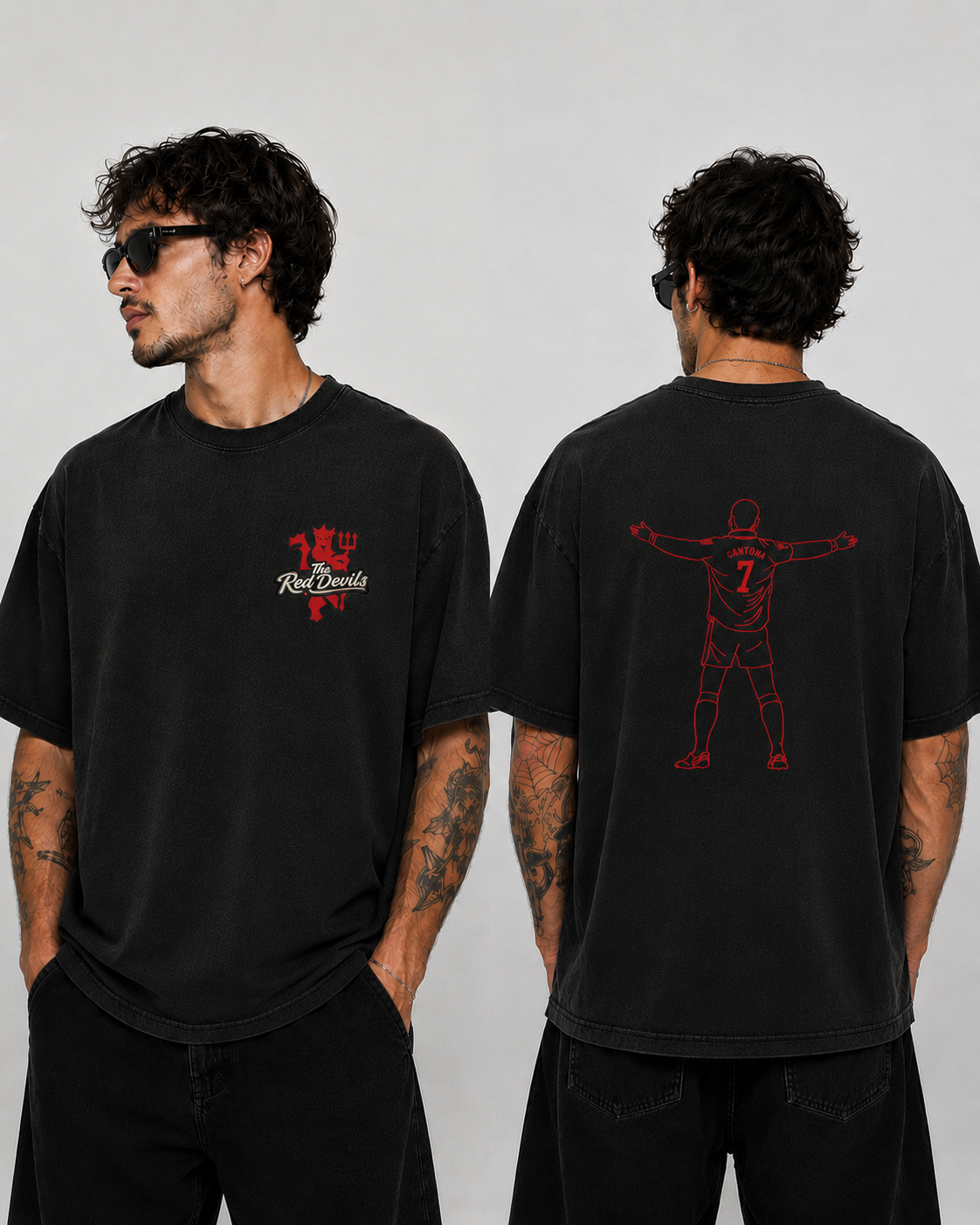 Custom MUFC Eric Cantona T-shirt.